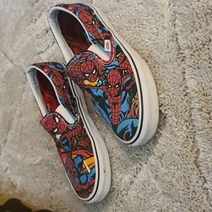 Vans Spider-Man slip ons women's 10